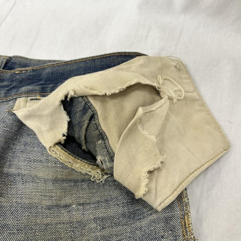 リーバイス Levi s パンツ デニム、ジーンズ デニムパンツ オレンジタブ ボタン裏8 70S TALON42 - 無地 青 / ブルー / blue メンズ USED 古着 中古 50151370