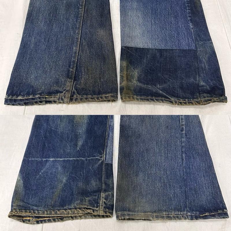 リーバイス Levi s パンツ デニム、ジーンズ デニムパンツ オレンジタブ ボタン裏8 70S TALON42 - 無地 青 / ブルー / blue メンズ USED 古着 中古 50151370
