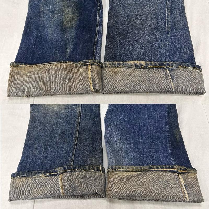 リーバイス Levi s パンツ デニム、ジーンズ デニムパンツ オレンジタブ ボタン裏8 70S TALON42 - 無地 青 / ブルー / blue メンズ USED 古着 中古 50151370