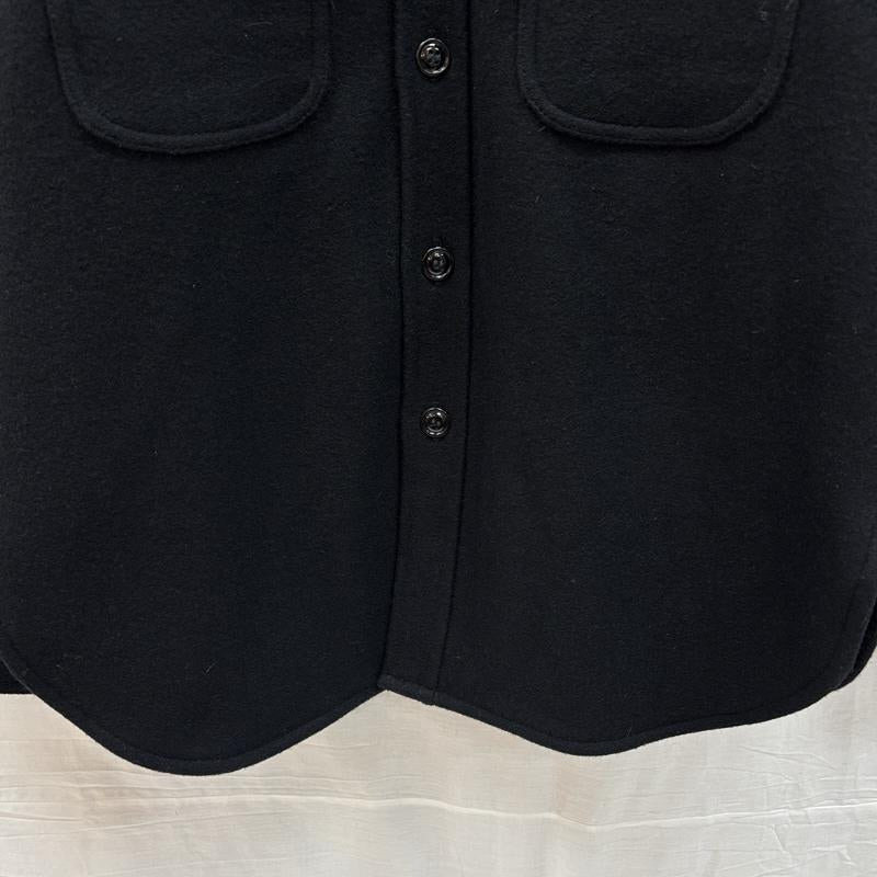 ジョンソン JOHNSON ジャケット、上着 ジャンパー、ブルゾン USA製 ハンドメイド ウール シャツ ジャケット フランネルライナー 裏地チェック 5F54 S 黒 / ブラック / black メンズ USED 古着 中古 50151373