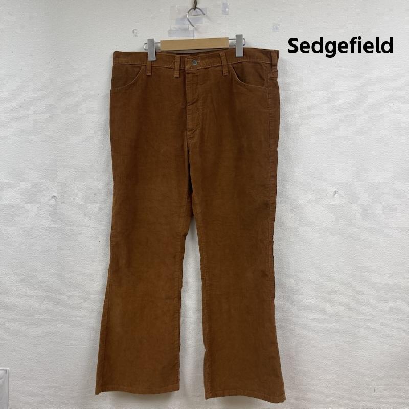 古着 USED パンツ ワークパンツ、ペインターパンツ セジフイールド Sedgefield 70s USA製 コーデュロイ ワイド フレア パンツ 40 茶 / ブラウン / brown メンズ USED 古着 中古 50151409