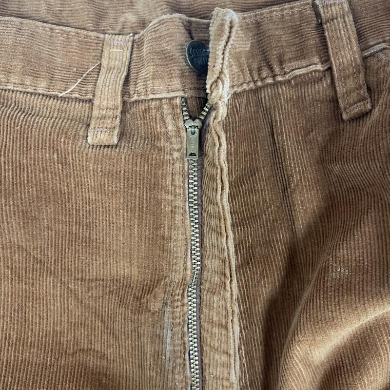 古着 USED パンツ ワークパンツ、ペインターパンツ セジフイールド Sedgefield 70s USA製 コーデュロイ ワイド フレア パンツ 40 茶 / ブラウン / brown メンズ USED 古着 中古 50151409