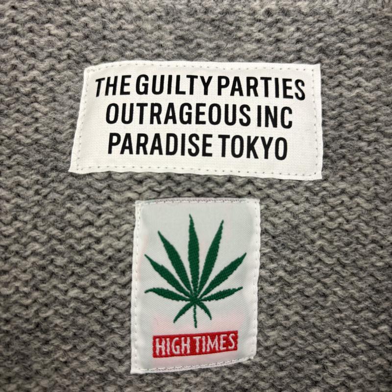 ワコマリア WACKO MARIA ジャケット、上着 ジャンパー、ブルゾン カウチン ニット セーター24AW COWICHAN SWEATER ハイタイムス 総柄 HIGHTIMES-WM-KN04 L 灰 / グレー / gray メンズ USED 古着 中古 50151412