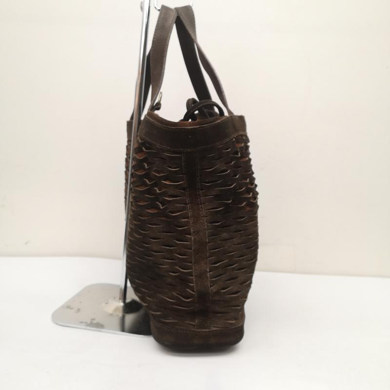フェンディ FENDI トートバッグ トートバッグ スエード レザー ハンドバッグトートバッグ 編み込み ポーチ付き - 茶 / ブラウン / brown レディース USED 古着 中古 50151416
