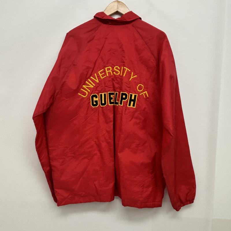 ＵＳＥＤ古着 USED/古着 ジャケット、上着 ジャンパー、ブルゾン Ted Fletcher 90s コーチジャケット ナイロン 刺繍 ヴィンテージ GUELPH GRYHONS L 赤 / レッド / red メンズ USED 古着 中古 50151418