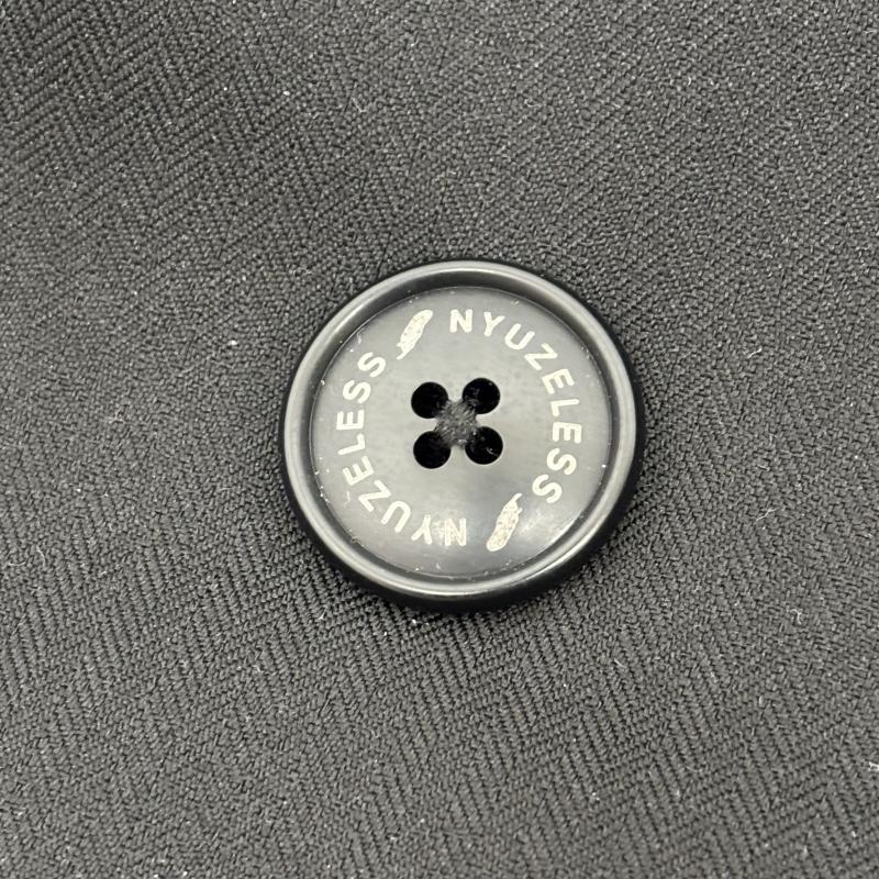 古着 USED コート ダウンコート NYUZELESS ニューズレス ダウン ピーコート ダブルブレスト シャドー ヘリンボーン 203-5014 0 黒 / ブラック / black メンズ USED 古着 中古 50151421