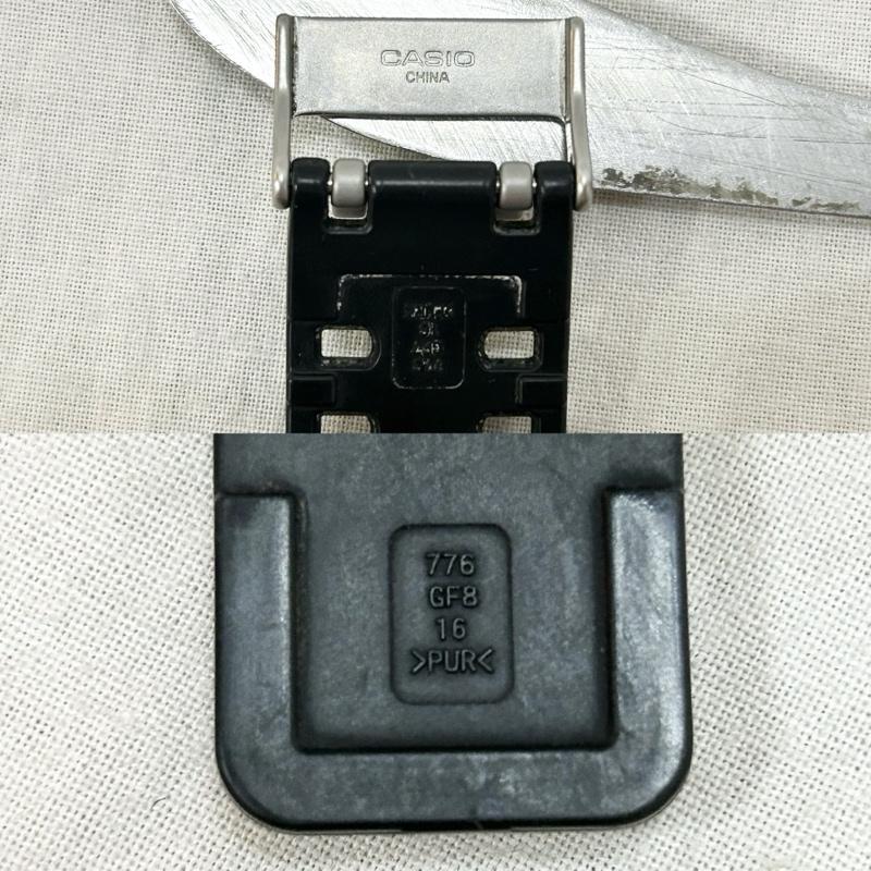 ジーショック G-SHOCK 腕時計 デジタル CASIO 8900 SERIES black 20気圧防水 タフソーラー 樹脂バンド black ロゴ、文字 黒 / ブラック / black メンズ USED 古着 中古 50151425