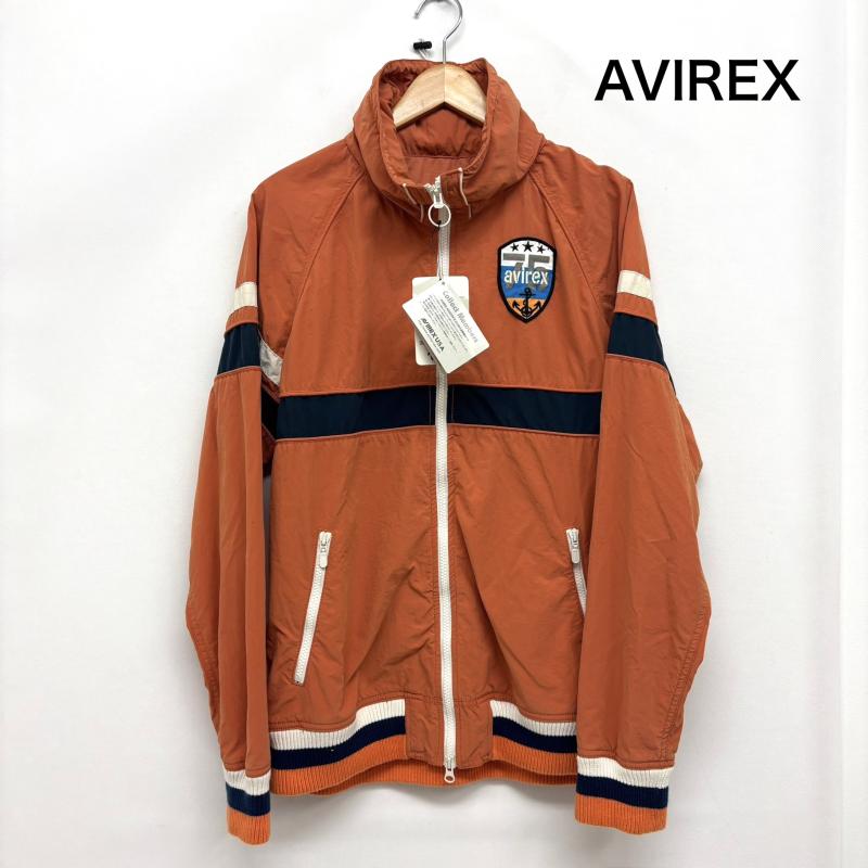 アヴィレックス AVIREX ジャケット、上着 ジャンパー、ブルゾン ジップアップ ジャケット 6182007 ワッペン フード フィッシング XL 橙 / オレンジ / orange メンズ USED 古着 中古 50151437