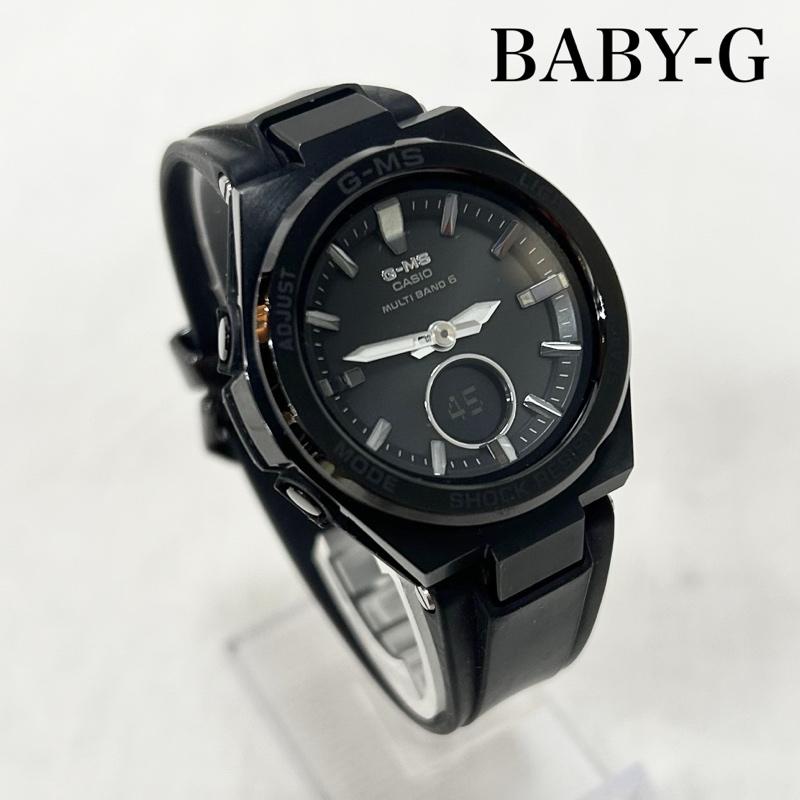 ジーショック G-SHOCK 腕時計 アナログ（クォーツ式） CASIO MSG-W200G-1A2JF BABY-G10気圧防水 タフソーラー black - 無地 黒 / ブラック / black レディース USED 古着 中古 50151440