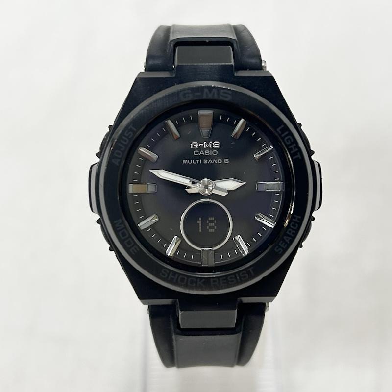 ジーショック G-SHOCK 腕時計 アナログ（クォーツ式） CASIO MSG-W200G-1A2JF BABY-G10気圧防水 タフソーラー black - 無地 黒 / ブラック / black レディース USED 古着 中古 50151440