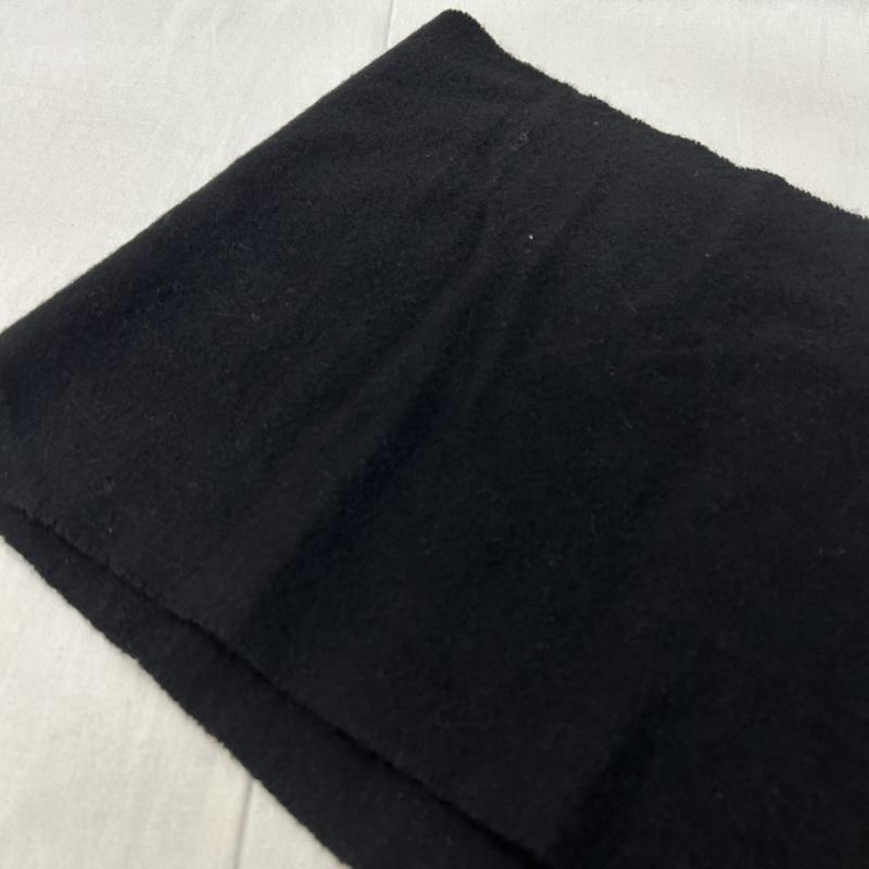 バーバリーズ BURBERRYS マフラー マフラー 刺繍ロゴ CASHMERE100% フリンジマフラー all black ユニセックス - ワンポイント X 刺繍 黒 / ブラック / black メンズ USED 古着 中古 50151441