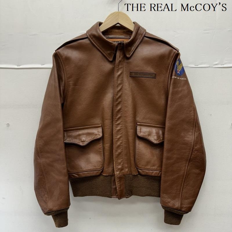 ザリアルマッコイズ THE REAL McCOY S ジャケット、上着 フライトジャケット A-2 フライト レザー ジャケット ARMY AIR FORCES 38 茶 / ブラウン / brown メンズ USED 古着 中古 50151449