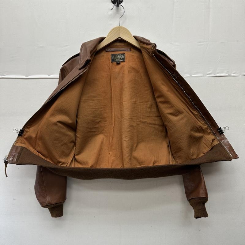 ザリアルマッコイズ THE REAL McCOY S ジャケット、上着 フライトジャケット A-2 フライト レザー ジャケット ARMY AIR FORCES 38 茶 / ブラウン / brown メンズ USED 古着 中古 50151449