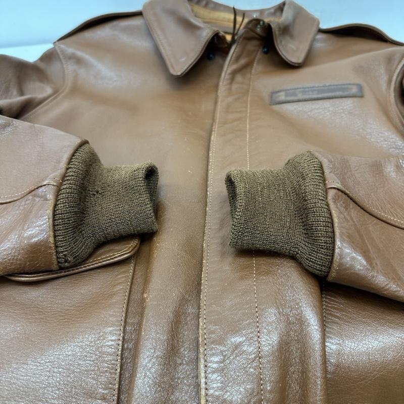 ザリアルマッコイズ THE REAL McCOY S ジャケット、上着 フライトジャケット A-2 フライト レザー ジャケット ARMY AIR FORCES 38 茶 / ブラウン / brown メンズ USED 古着 中古 50151449