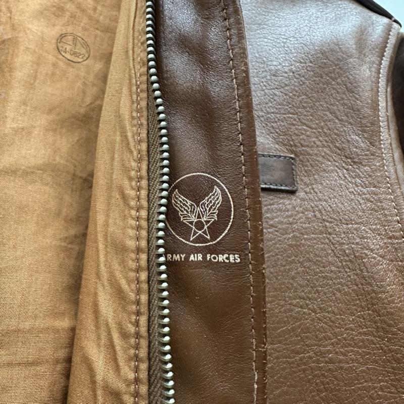 ザリアルマッコイズ THE REAL McCOY S ジャケット、上着 フライトジャケット A-2 フライト レザー ジャケット ARMY AIR FORCES 38 茶 / ブラウン / brown メンズ USED 古着 中古 50151449