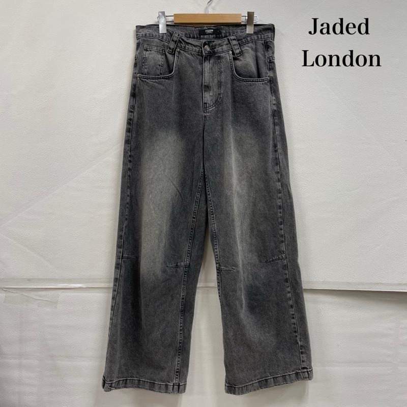 古着 USED ボトムス ボトムス Jaded London ジェイデッドロンドン ワイド バギー デニム 32インチ 無地 黒 / ブラック / black メンズ USED 古着 中古 50151452
