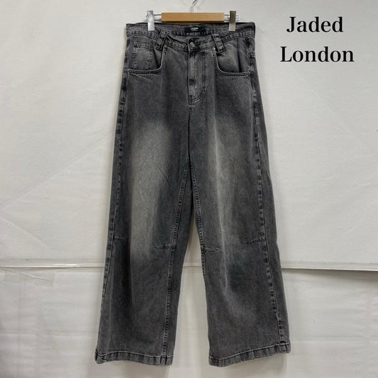 古着 USED ボトムス ボトムス Jaded London ジェイデッドロンドン ワイド バギー デニム 32インチ 無地 黒 / ブラック / black メンズ USED 古着 中古 50151452