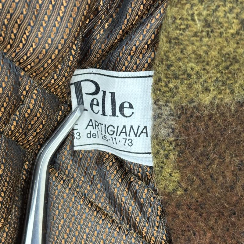 レザー レザー コート コート一般 VERA PELLE レザーコート ブランケット 茶 / ブラウン / brown メンズ USED 古着 中古 50151454