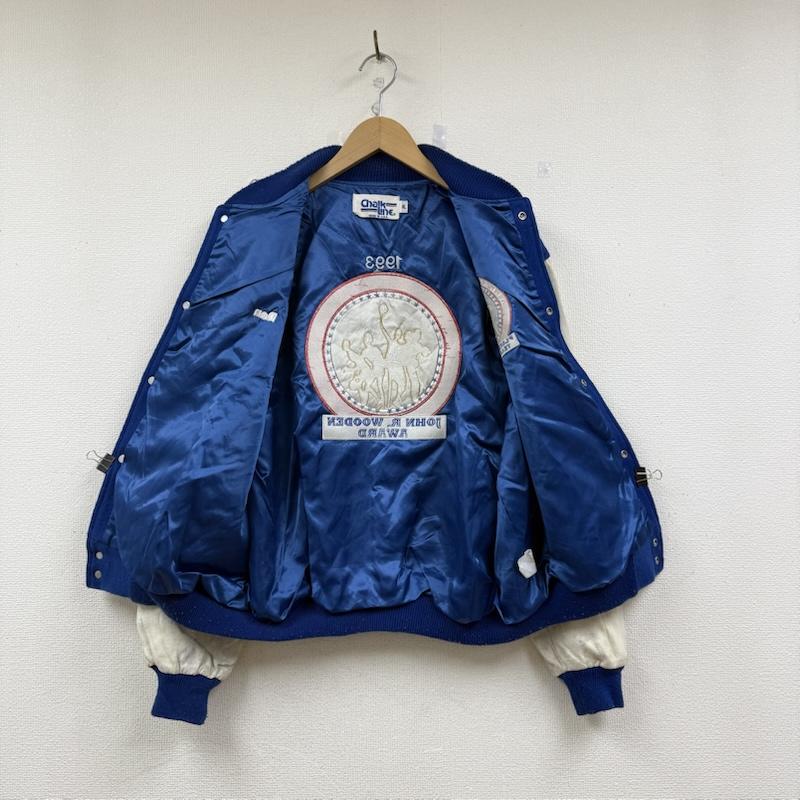 古着 USED ジャケット、上着 ジャンパー、ブルゾン chalkl ine 90s ウール バーシティ ジャケット スタジャン XL 青 / ブルー / blue メンズ USED 古着 中古 50151463