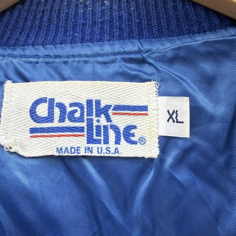 古着 USED ジャケット、上着 ジャンパー、ブルゾン chalkl ine 90s ウール バーシティ ジャケット スタジャン XL 青 / ブルー / blue メンズ USED 古着 中古 50151463