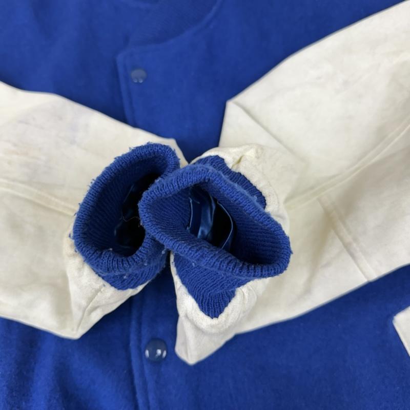 古着 USED ジャケット、上着 ジャンパー、ブルゾン chalkl ine 90s ウール バーシティ ジャケット スタジャン XL 青 / ブルー / blue メンズ USED 古着 中古 50151463