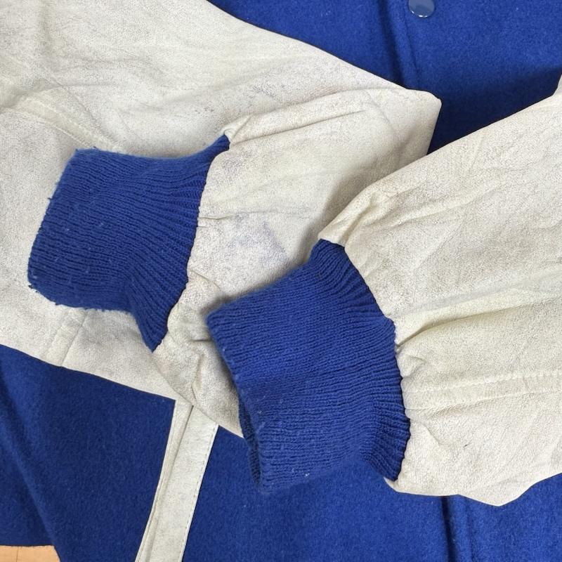 古着 USED ジャケット、上着 ジャンパー、ブルゾン chalkl ine 90s ウール バーシティ ジャケット スタジャン XL 青 / ブルー / blue メンズ USED 古着 中古 50151463