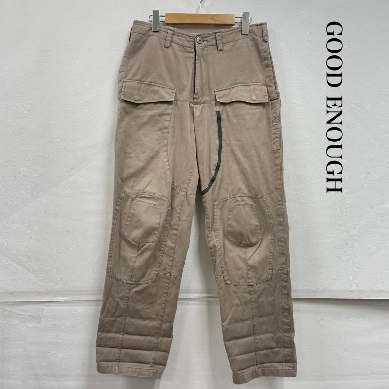 グッドイナフ GOODENOUGH パンツ ワークパンツ、ペインターパンツ 初期 カーゴ フライト パンツ ジップ M 無地 ベージュ / ベージュ / beige メンズ USED 古着 中古 50151471