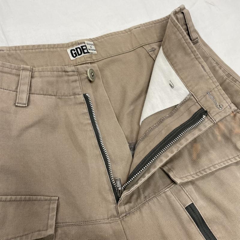 グッドイナフ GOODENOUGH パンツ ワークパンツ、ペインターパンツ 初期 カーゴ フライト パンツ ジップ M 無地 ベージュ / ベージュ / beige メンズ USED 古着 中古 50151471