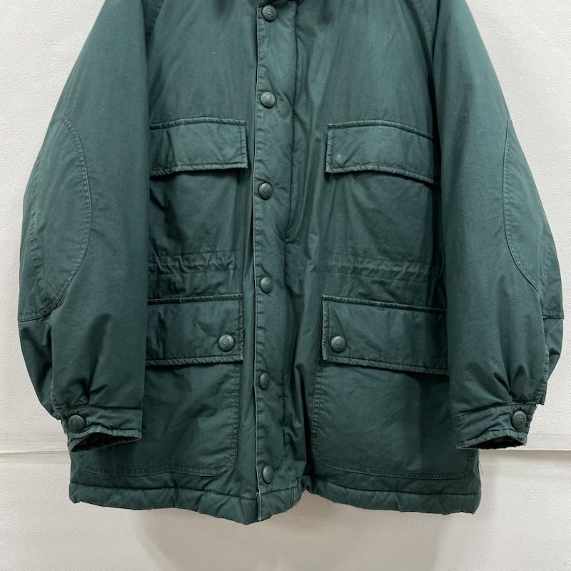 ノーティカ NAUTICA ジャケット、上着 ダウンジャケット ダウン ジャケット コート コーデュロイカラー チェック ヴィンテージ フード着脱可能 M 緑 / グリーン / green メンズ USED 古着 中古 50151473