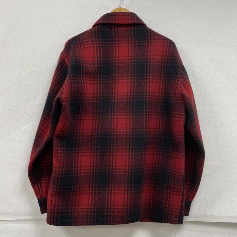 カーハート Carhartt ジャケット、上着 ジャケット、ブレザー チェック ウール ジャケット カバーオール L チェック 赤 / レッド / red X 黒 / ブラック / black メンズ USED 古着 中古 50151476