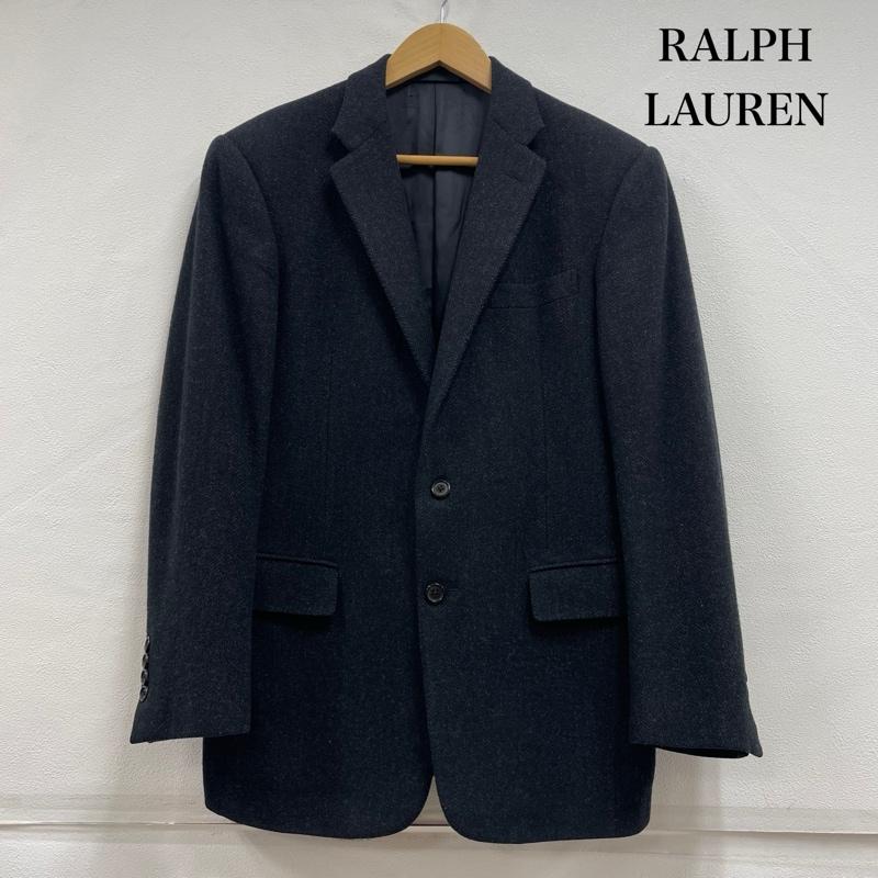 ラルフローレン RALPHLAUREN ジャケット、上着 ジャケット、ブレザー テーラード ジャケット ツイード ウール カシミヤ 38S 38 無地 紺 / ネイビー / navy X ダークグレー / ダークグレー / レディース USED 古着 中古 50151481