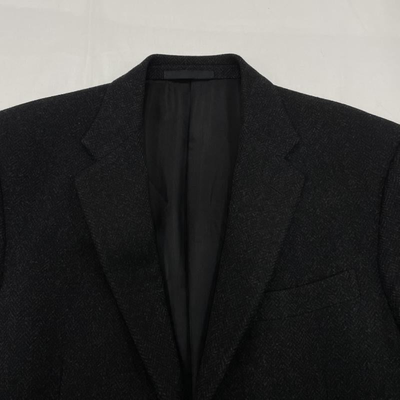 ラルフローレン RALPHLAUREN ジャケット、上着 ジャケット、ブレザー テーラード ジャケット ツイード ウール カシミヤ 38S 38 無地 紺 / ネイビー / navy X ダークグレー / ダークグレー / レディース USED 古着 中古 50151481