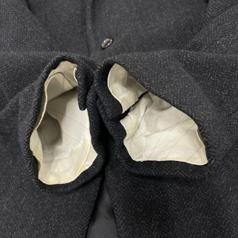 ラルフローレン RALPHLAUREN ジャケット、上着 ジャケット、ブレザー テーラード ジャケット ツイード ウール カシミヤ 38S 38 無地 紺 / ネイビー / navy X ダークグレー / ダークグレー / レディース USED 古着 中古 50151481