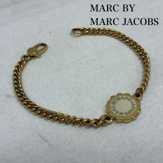 マークバイマークジェイコブス MARC by MARC JACOBS アクセサリー ブレスレット、バングル ロゴ チャーム ゴールド チェーン ブレスレット - ロゴ、文字 金 / ゴールド / gold color レディース USED 古着 中古 50151482