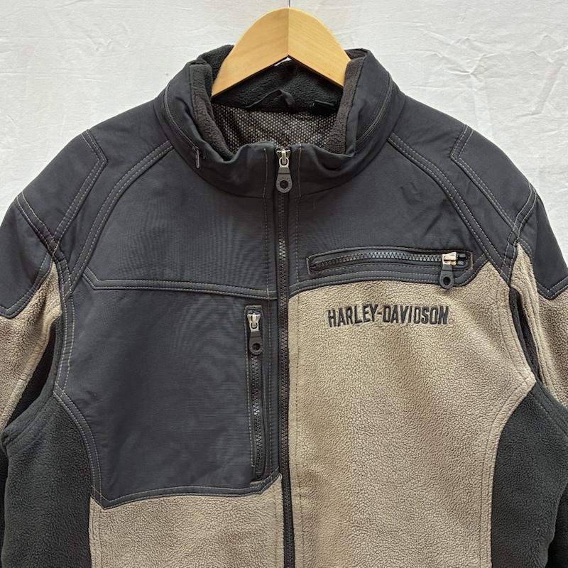 ハーレーダビッドソン Harley-Davidson ジャケット、上着 ジャンパー、ブルゾン ナイロン 切替 中綿 フリースジャケット M ロゴ、文字 X 刺繍 メンズ USED 古着 中古 50151509