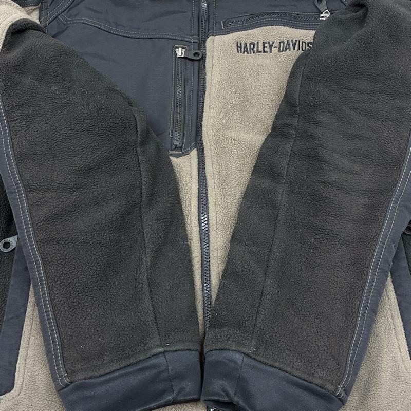ハーレーダビッドソン Harley-Davidson ジャケット、上着 ジャンパー、ブルゾン ナイロン 切替 中綿 フリースジャケット M ロゴ、文字 X 刺繍 メンズ USED 古着 中古 50151509