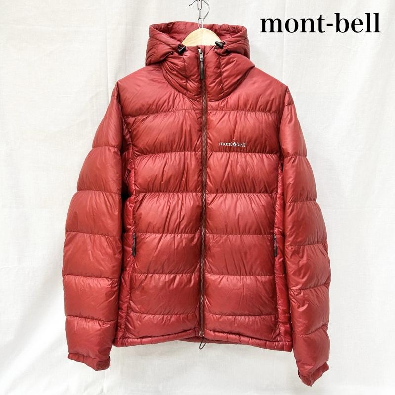 モンベル mont-bell ジャケット、上着 ダウンジャケット アルパインダウン パーカ 1101407 ダウンジャケット M 無地 X ロゴ、文字 赤 / レッド / red メンズ USED 古着 中古 50151529