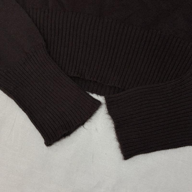 古着 USED ポロシャツ 長袖 puritan ピューリタン USA製 ボーダー柄 Vネック 長袖 ニット ポロシャツ M ボーダー柄 茶 / ブラウン / brown メンズ USED 古着 中古 50151538