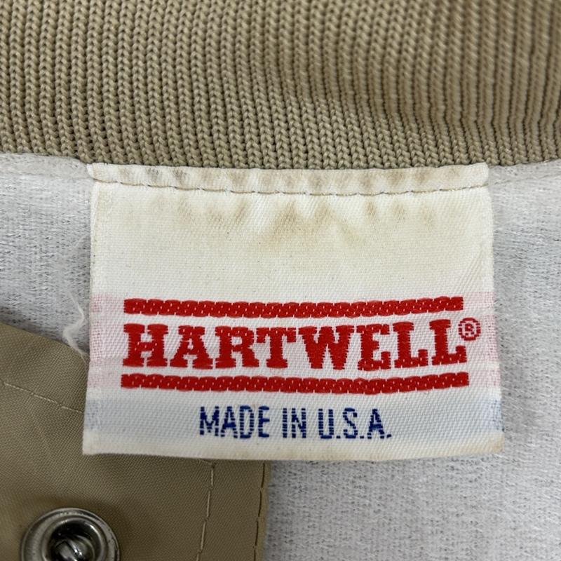 古着 USED ジャケット、上着 ジャンパー、ブルゾン HARTWELL 80-90年代 ビンテージ USA製 スタンドカラー ナイロン ジャケット XL ベージュ / ベージュ / beige メンズ USED 古着 中古 50151541