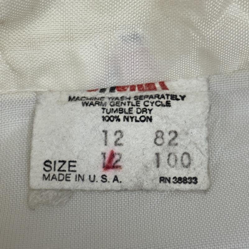 古着 USED ジャケット、上着 ジャンパー、ブルゾン VINTAGE ビンテージ USA製 ナイロン レーシング ジャケット バックロゴ - 白 / ホワイト / white メンズ USED 古着 中古 50151542