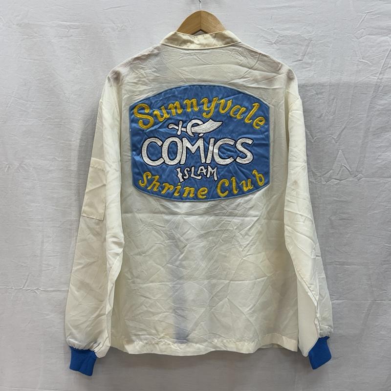 古着 USED ジャケット、上着 ジャンパー、ブルゾン VINTAGE ビンテージ USA製 ナイロン レーシング ジャケット バックロゴ - 白 / ホワイト / white メンズ USED 古着 中古 50151542
