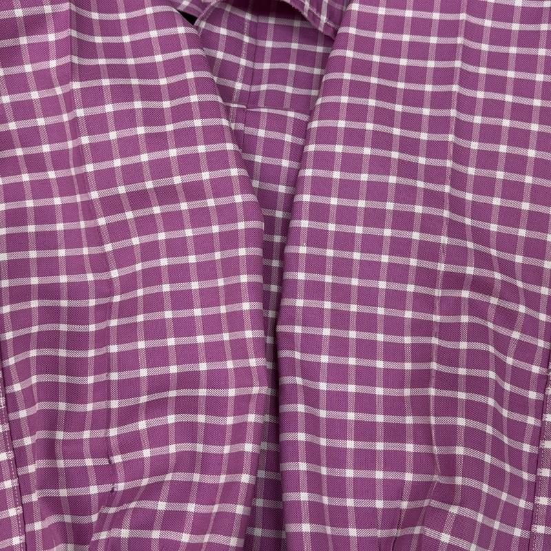 ブルックス ブラザーズ BROOKS BROTHERS シャツ、ブラウス 長袖 マレーシア製 チェック柄 ビッグサイズ ボタンダウン シャツ M チェック メンズ USED 古着 中古 50151547