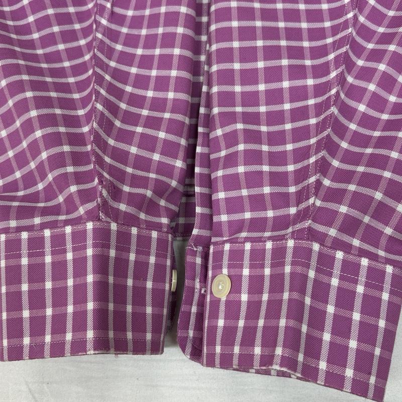 ブルックス ブラザーズ BROOKS BROTHERS シャツ、ブラウス 長袖 マレーシア製 チェック柄 ビッグサイズ ボタンダウン シャツ M チェック メンズ USED 古着 中古 50151547