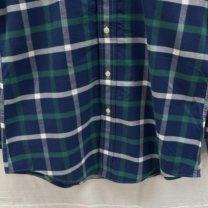 ブルックス ブラザーズ BROOKS BROTHERS シャツ、ブラウス 長袖 REGENT チェック柄 ボタンダウン シャツ M チェック メンズ USED 古着 中古 50151548