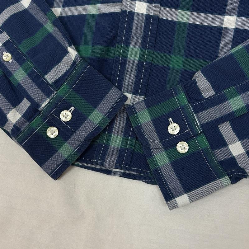 ブルックス ブラザーズ BROOKS BROTHERS シャツ、ブラウス 長袖 REGENT チェック柄 ボタンダウン シャツ M チェック メンズ USED 古着 中古 50151548
