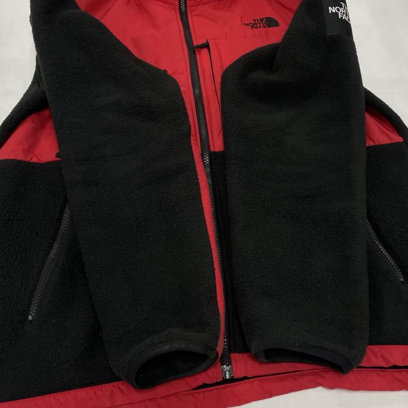 ザノースフェイス THE NORTH FACE ジャケット、上着 ジャンパー、ブルゾン デナリジャケット NA71951 ユニセックス ボア フリース ナイロン ジップアップ L ワンポイント X ロゴ、文字 X 刺繍 赤 / レッド / red X 黒 / ブラック / black メンズ USED 古着 中古 50151554