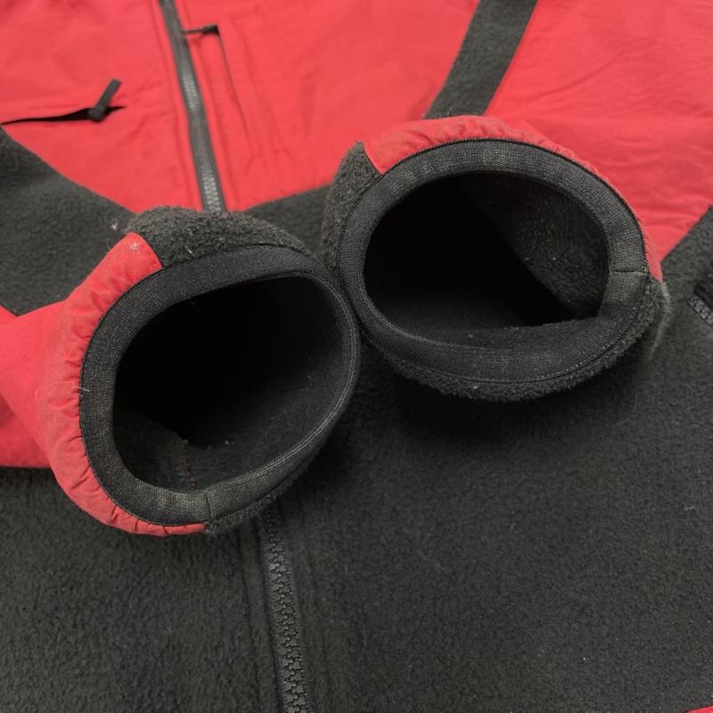 ザノースフェイス THE NORTH FACE ジャケット、上着 ジャンパー、ブルゾン デナリジャケット NA71951 ユニセックス ボア フリース ナイロン ジップアップ L ワンポイント X ロゴ、文字 X 刺繍 赤 / レッド / red X 黒 / ブラック / black メンズ USED 古着 中古 50151554