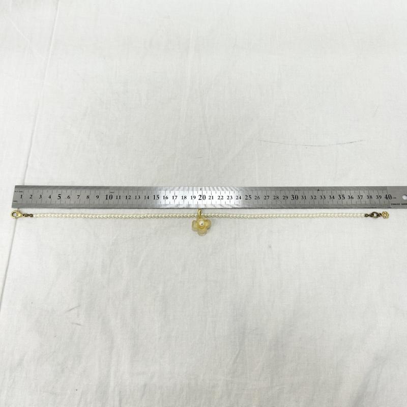 ケンゾー KENZO アクセサリー ネックレス、ペンダント フラワーモチーフ パールネックレス - 白 / ホワイト / white X 金 / ゴールド / gold color レディース USED 古着 中古 50151556