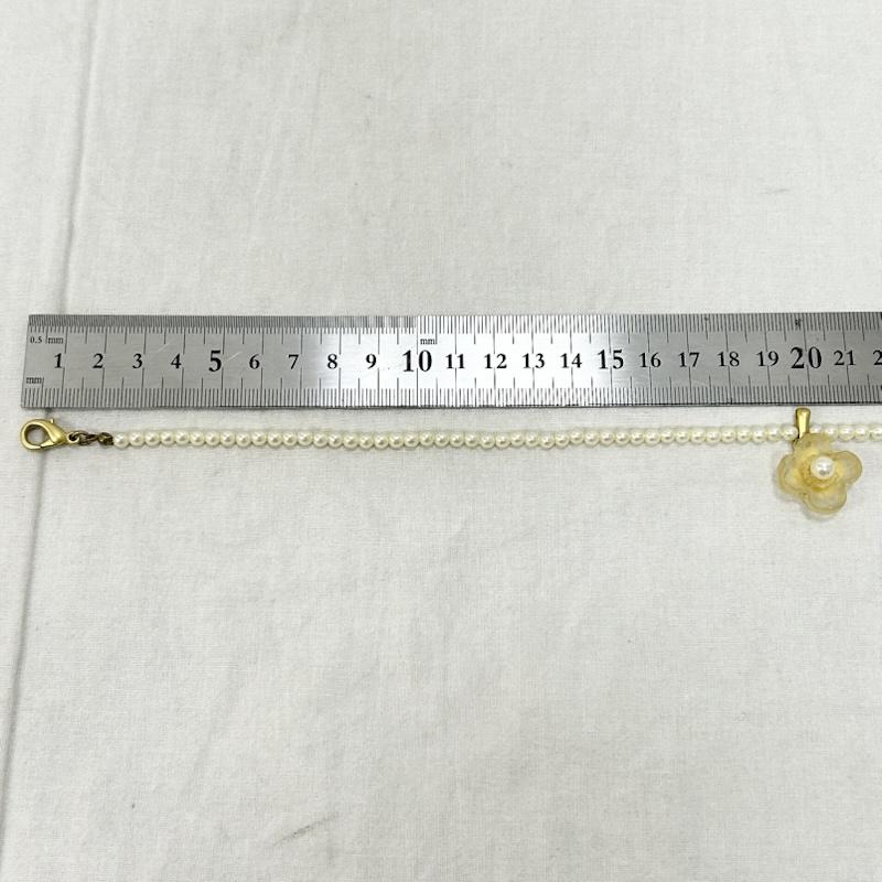 ケンゾー KENZO アクセサリー ネックレス、ペンダント フラワーモチーフ パールネックレス - 白 / ホワイト / white X 金 / ゴールド / gold color レディース USED 古着 中古 50151556