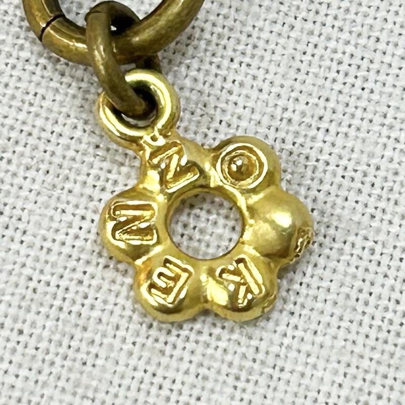 ケンゾー KENZO アクセサリー ネックレス、ペンダント フラワーモチーフ パールネックレス - 白 / ホワイト / white X 金 / ゴールド / gold color レディース USED 古着 中古 50151556